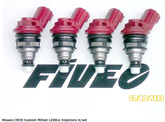 FiveOMotorsports Fuel Injectors 1200cc side feed